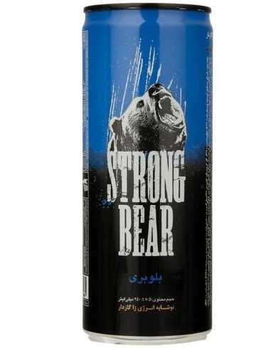 استرانگ برنوشیدنی انرژی زا بلوبری قوطی 250میل